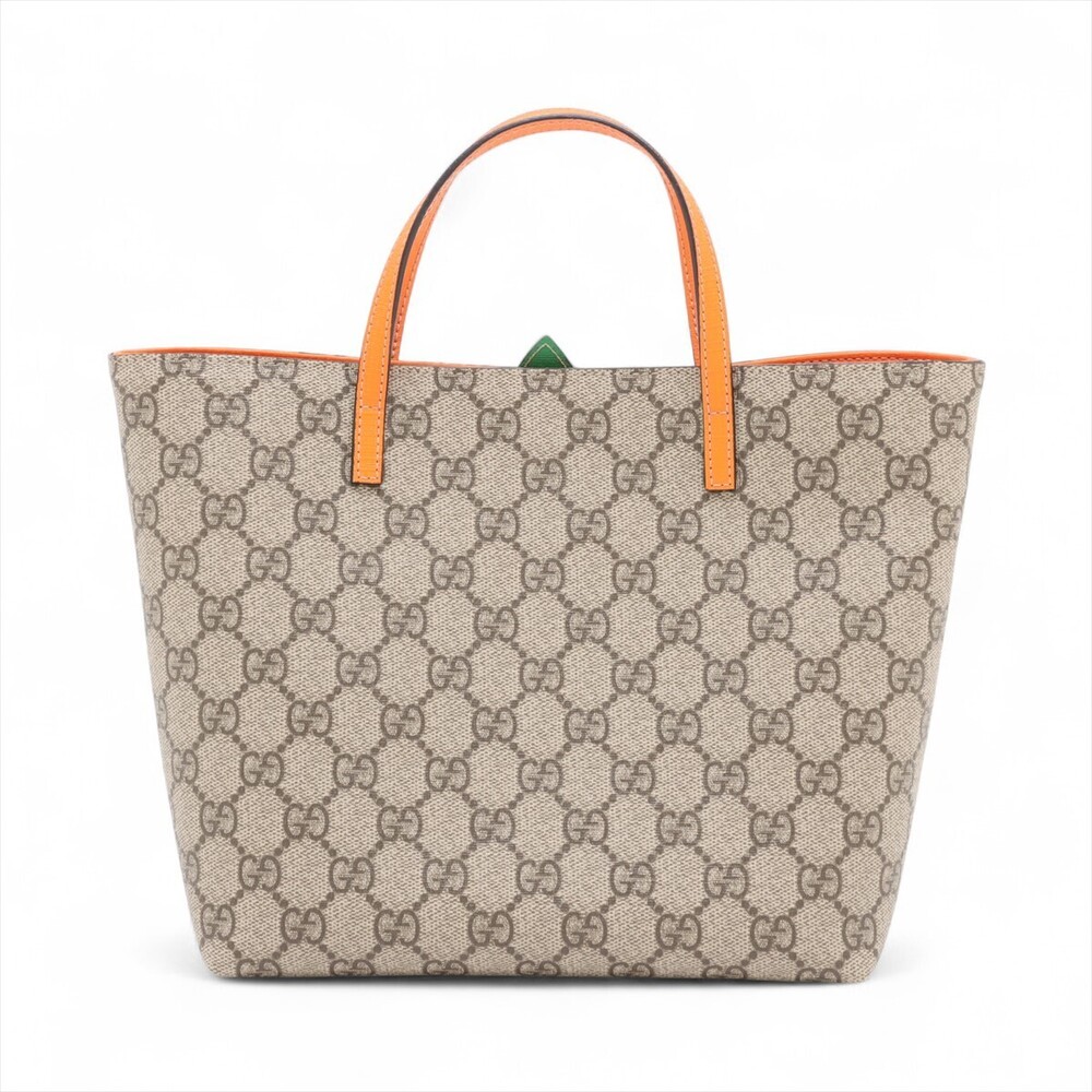 Gucci Handbag GG Imprime Beige Leather